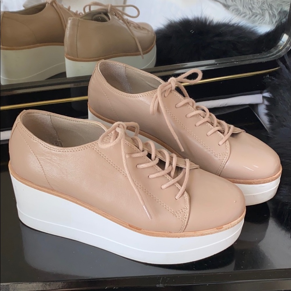 STEVE MADDEN NUDE PLATFORM SNEAKERS 7